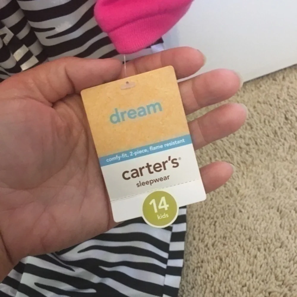 Carter’s Girls size 14 big sister pajamas